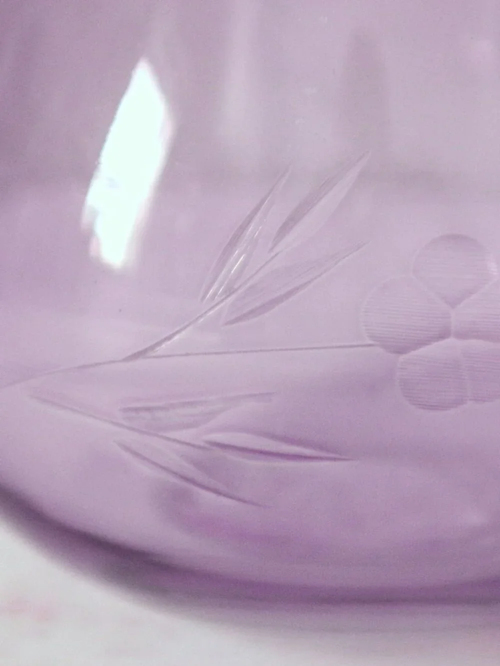 Amethyst Glass Vases Pair (Mix Match Set) Purple Home Decor Accents